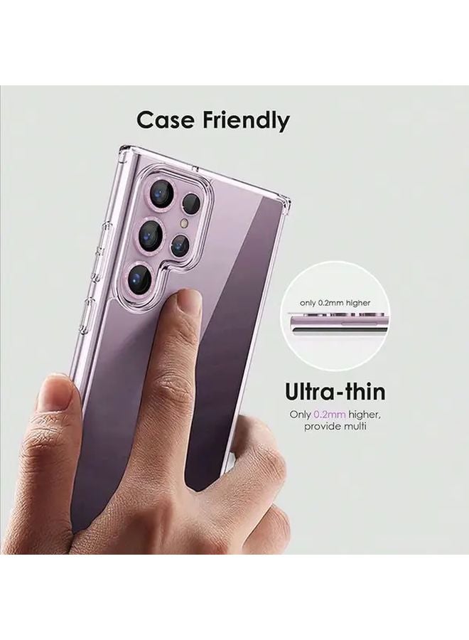 Pink Glitter Lens Protector Film For Samsung Galaxy S25 Ultra Scratch Resistant Camera Guard - Image 5