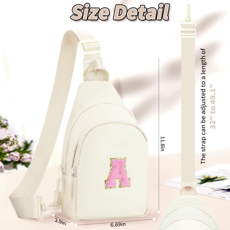 Fystdtote Birthday Gift for 5 6 7 8 9 10 11 12 13 14 15 16 Year Old Girls Fanny Pack Crossbody Bags for Women,Cute Trendy Stuff - Cream,A - Image 5