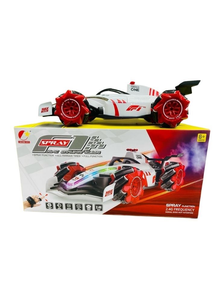 Premium Spray Racing Remote Control Car – 2.4G RC Stunt Car with LED Lights, Smoke Spray Effect & All-Terrain Wheels - Image 2