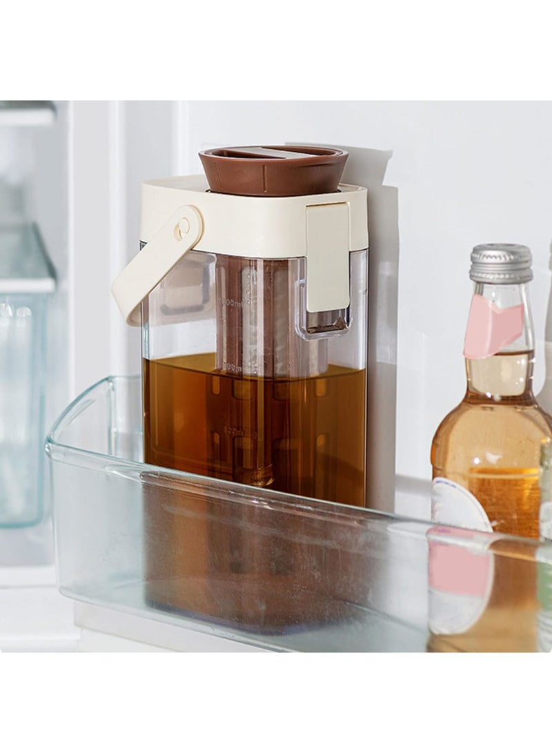 Barakah Ice Tea Pitcher for Fridge with Leak-Proof Lid, 1000ml Transparent Water Pitcher for Refrigerator, Ideal for Storing Lemonade, Breastmilk, Juice, and Cold Drinks for Home, Office, and Travel Use - Image 2