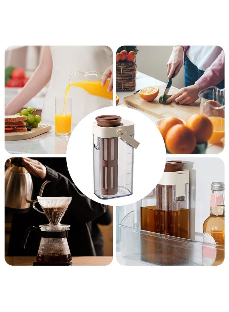 Barakah Ice Tea Pitcher for Fridge with Leak-Proof Lid, 1000ml Transparent Water Pitcher for Refrigerator, Ideal for Storing Lemonade, Breastmilk, Juice, and Cold Drinks for Home, Office, and Travel Use - Image 3