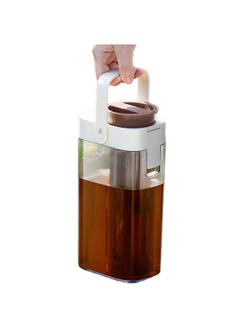 Barakah Ice Tea Pitcher for Fridge with Leak-Proof Lid, 1000ml Transparent Water Pitcher for Refrigerator, Ideal for Storing Lemonade, Breastmilk, Juice, and Cold Drinks for Home, Office, and Travel Use - Image 1