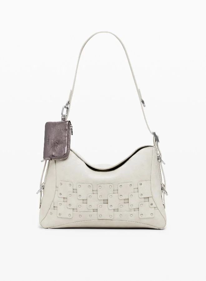 DESIGUAL Medium Studded Patch Handbag