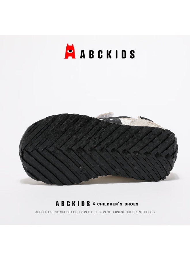 Abc Kids Autumn Kids Running Shoes Boys Girls Breathable Mesh Casual Sneakers Black/white Gray Size 27 - Image 5