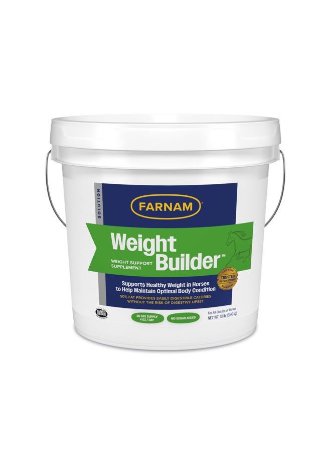 Farnam Weight Builder Horse Weight Supplement, Helps Maintain Optimal Weight and Body Condition with no Sugar Added, 7.5 pounds, 30 Day Supply - Image 1