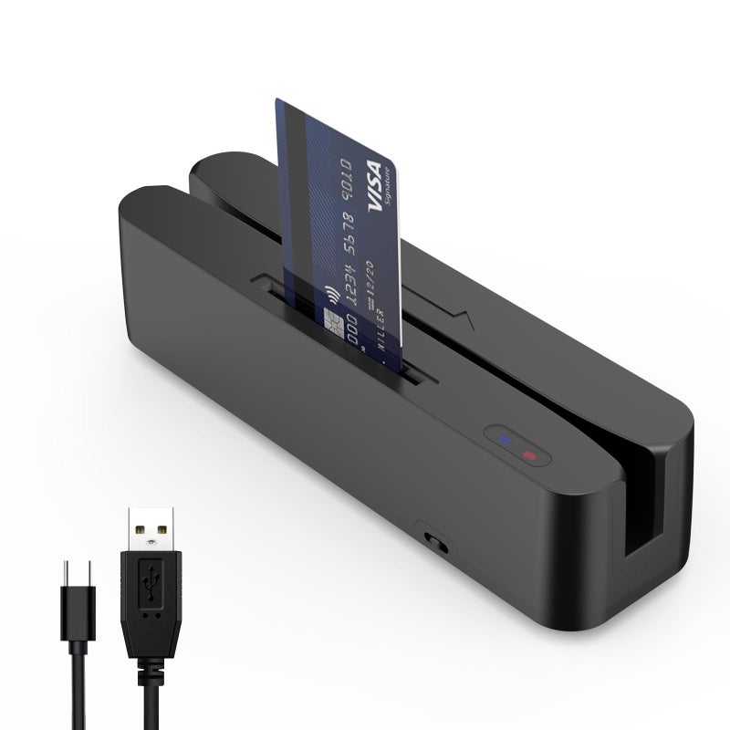 Symcode MultiFunction Magnetic Card Reader Credit Card Memory Chip CardNFC Chip Magstrip CardPSAM Cards Can be Used with Cashier Register - Image 2