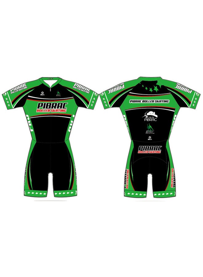 Cycling Suit Roller Skating Suit No Cushion Swimming Three-piece Iron Suit Short-sleeved Ski Speed Skating Suit Children's Adult Suit