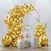 PartyWoo Gold Balloons 128pcs Different Sizes of 18 12 10 5 Inch Gold Balloon Arch Kit Garland for Birthday Wedding Anniversary Baby Shower Graduation Retirement Casino Party Decorations GoldG101 - Image 2