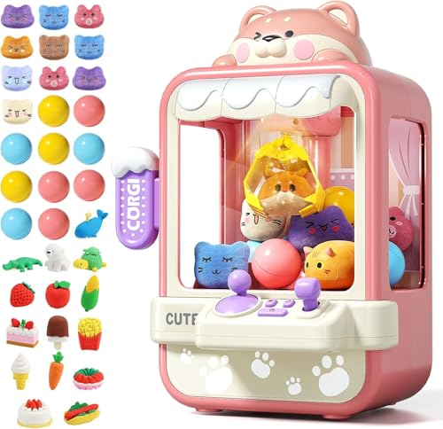 Jovow Claw Machine for Kids Mini Vending Machine with Music Prize Dispenser Toys for Girls and Boys Electronic Claw Game Machine for Party Birthdays Includes 35 Mini Toys Small - Image 1