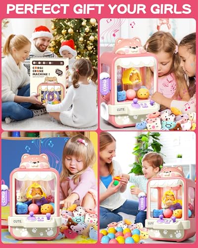 Jovow Claw Machine for Kids Mini Vending Machine with Music Prize Dispenser Toys for Girls and Boys Electronic Claw Game Machine for Party Birthdays Includes 35 Mini Toys Small - Image 3