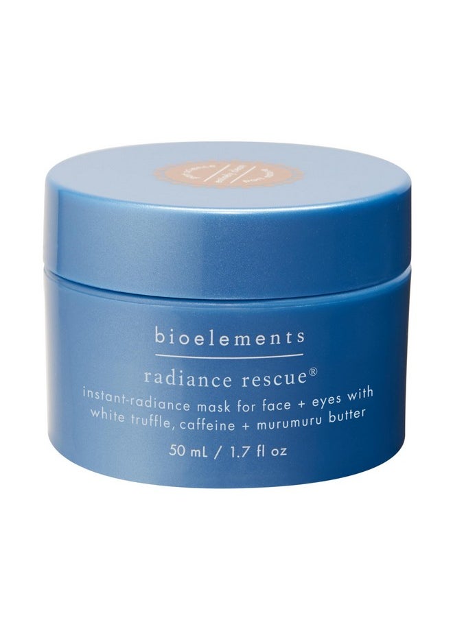Bioelements Radiance Rescue - 1.7 Fl Oz - Face & Under Eye Mask For Instant Radiance - All Skin Types - Vegan, Gluten Free - Never Tested On Animals 