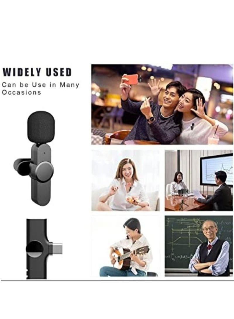 2 in 1 iphone or type-c Wireless Lavalier Microphone For IPhone, Plug Play, Portable Audio Video Recording Mic for Youtube, Live Stream, Vlog, Interview, Laptops PC - Image 2