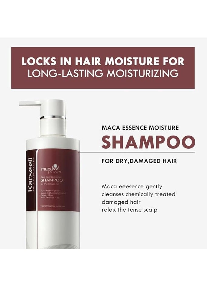 Karseell KARSEELL Maca Essence Moisture Shampoo for dry, damaged hair 500 ML  - Image 3