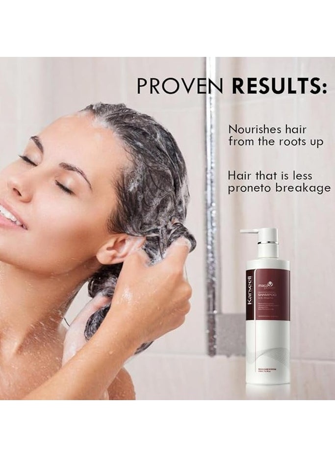 Karseell KARSEELL Maca Essence Moisture Shampoo for dry, damaged hair 500 ML  - Image 4
