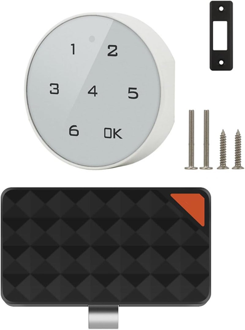 Black Digital Combination Lock With Security Code For Cabinets Tool Box Easy Mounting - Image 1