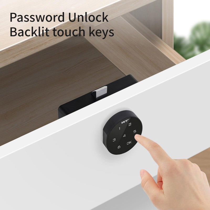 Black Digital Combination Lock With Security Code For Cabinets Tool Box Easy Mounting - Image 4