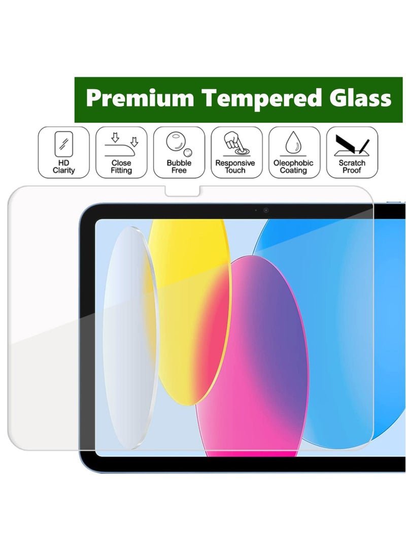 ولديك عبوة من قطعتين من واقي الشاشة الزجاجي المقوى لجهاز Apple iPad 10.9 بوصة (2022) الجيل العاشر لجهاز Apple iPad 10.9 بوصة (2022) الجيل العاشر - Image 3