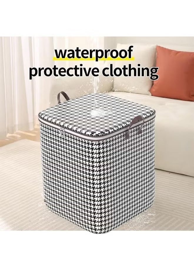 Generic - Storage bag, Foldable Thick Fabric Blanket Storage Bags, Containers for Organizing Bedroom, Closet, Clothing, Comforter,Closet Organization with Handle，Made of high - quality non - woven fabric, it's extra thick, ensuring durability. It offers excellent dust - proof and moisture - proof protection. The soft handles make it easy to carry. - Image 1