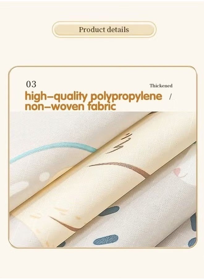 Generic - Storage bag, Foldable Thick Fabric Blanket Storage Bags, Containers for Organizing Bedroom, Closet, Clothing, Comforter,Closet Organization with Handle，Made of high - quality non - woven fabric, it's extra thick, ensuring durability. It offers excellent dust - proof and moisture - proof protection. The soft handles make it easy to carry. - Image 1