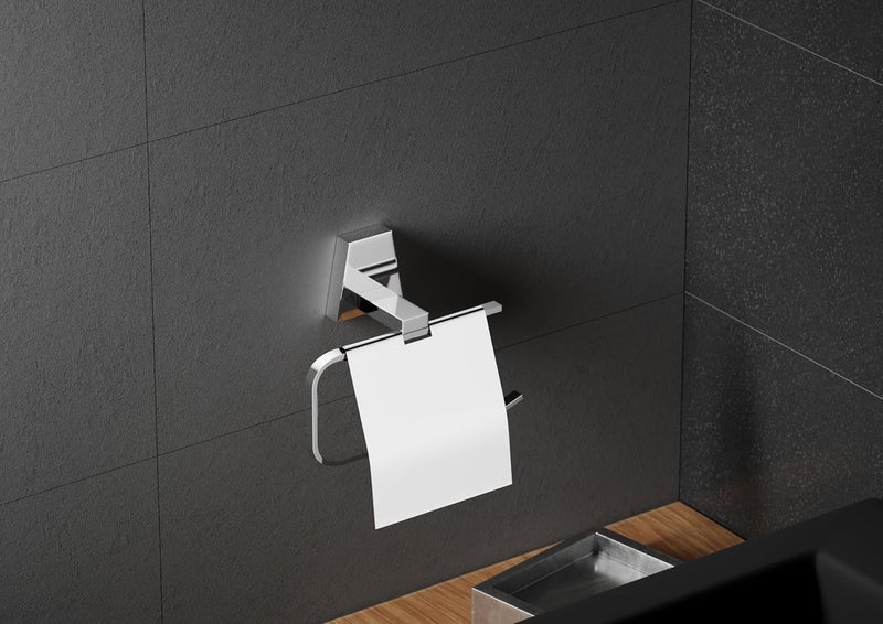Cordial Stainless Steel 304 Grade Toilet Paper Holder for BathroomToilet Roll HolderToilet Tissue Holder with Mini Shelf Rack StandBathroom AccessoriesAnti Rust PVD Gold - Image 2