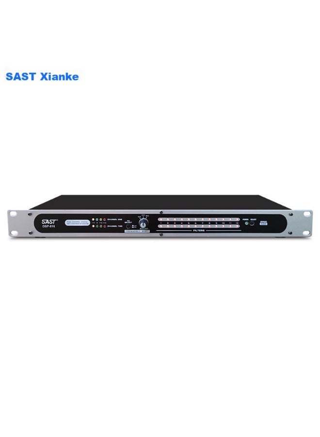 SAST Xianke Professional Feedback Suppressor Microphone, Anti-howling, For Meetings, Speeches, Weddings, Stage Performances, Schools, Ktv, Fully Automatic Digital Frequency Shifter Processor, Engineering-grade Dsp-816 - Image 1