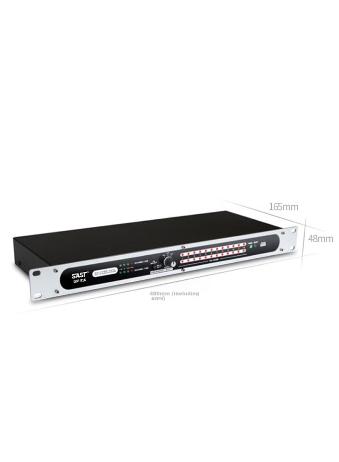 SAST Xianke Professional Feedback Suppressor Microphone, Anti-howling, For Meetings, Speeches, Weddings, Stage Performances, Schools, Ktv, Fully Automatic Digital Frequency Shifter Processor, Engineering-grade Dsp-816 - Image 2