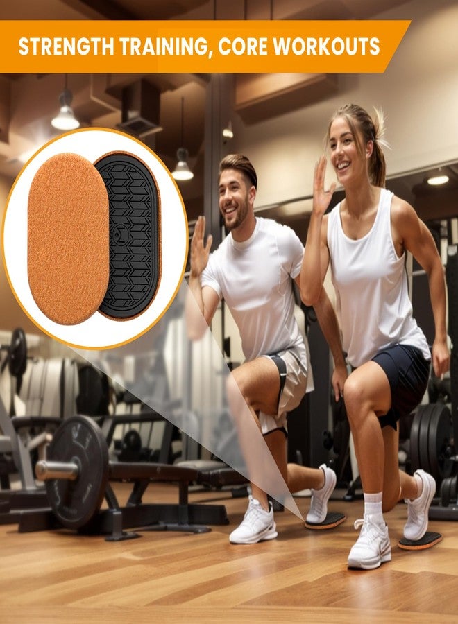 MUYOS Sliders for Working Out 2 Pack 9-1/2 Inch x 5-3/4 Inch Oval Exercise Core Sliders for Hardwood Floors, Sliding Discs for Strength Training and Core Workouts Home Gym Fitness - Image 4