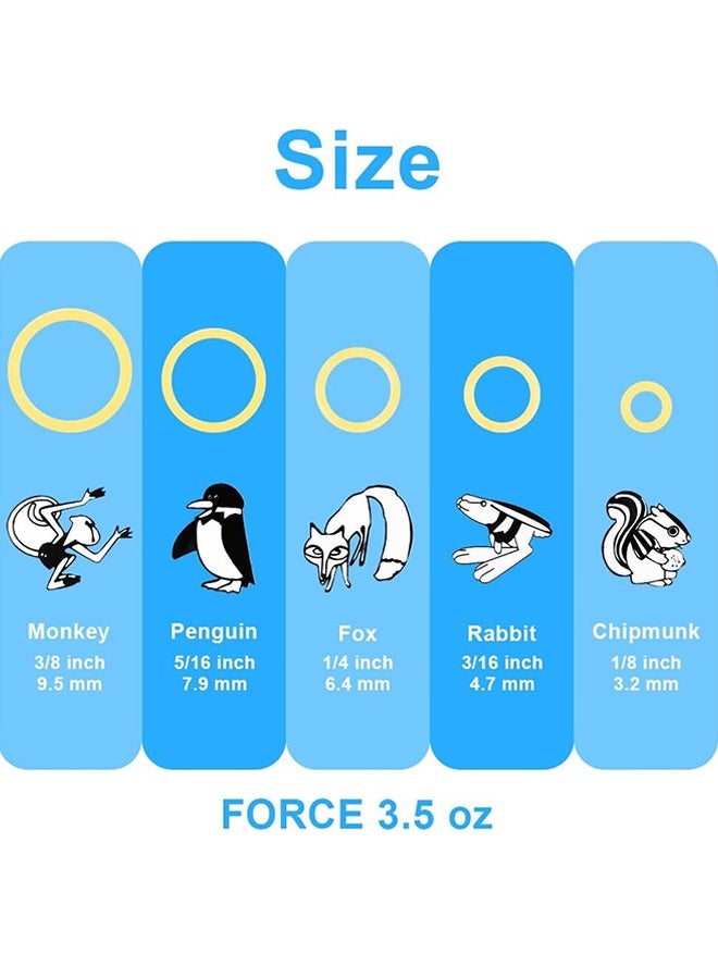 Unique 500 Pcs Orthodontic Elastic Rubber Bands - 3.5 Oz 3/16" Size Heavy Dental Rubber Traction Bands - 5 Rubber Band Positioners for Teeth Gap, Braces, Dog Grooming Top Knots, Bows, Braids, Tooth Gaps, and Dreadlocks（Rabbit） - Image 2