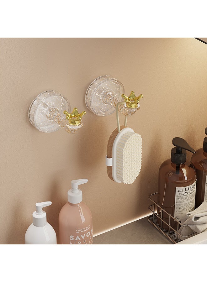 2-Pack Little Crown Wall Hooks, Creative Hooks for Hanging Keys and Small Items, Suitable for Entryway, Bedroom, Office - Image 3