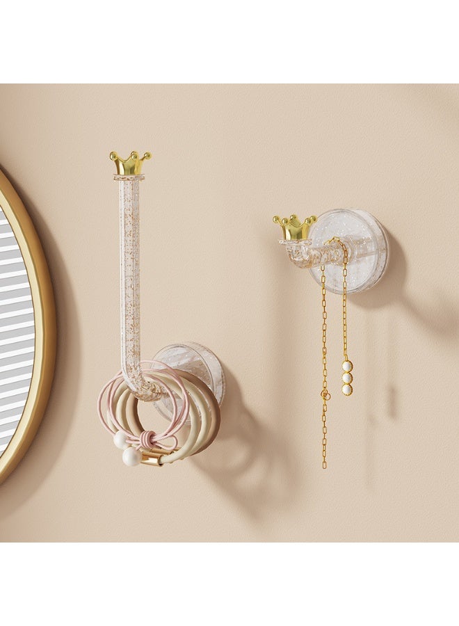 2-Pack Little Crown Wall Hooks, Creative Hooks for Hanging Keys and Small Items, Suitable for Entryway, Bedroom, Office - Image 4