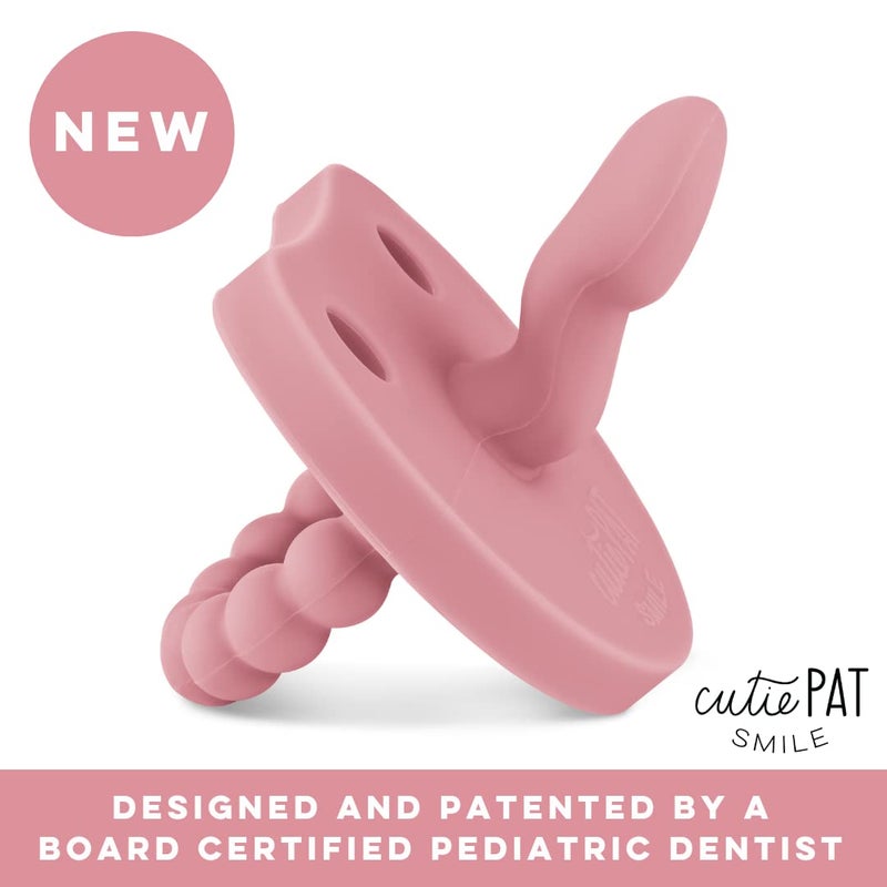Ryan & Rose Cutie PAT Smile - Orthodontic Pro Pacifier and Teether (Rose) - Image 5