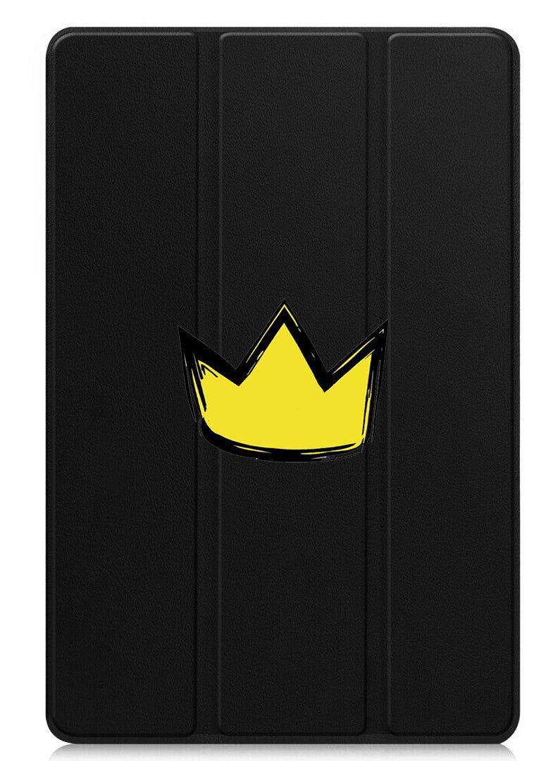 Theodor Protective Flip Case For Xiaomi Pad 7 & Xiaomi Pad 7 Pro With Trifold Stand Auto Wake Sleep Shockproof Cover - Yellow Crown - Image 1