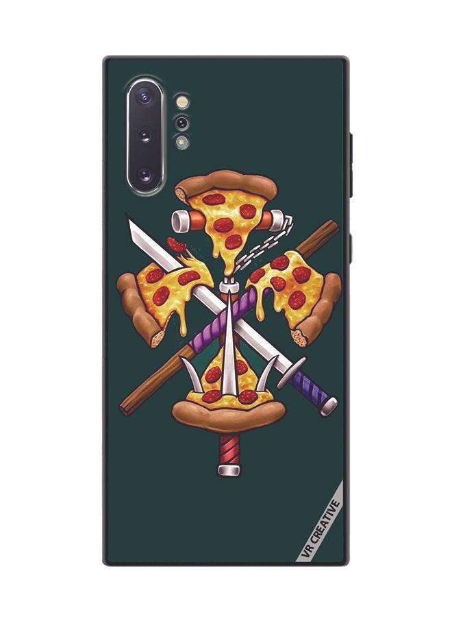 VR CREATIVE Protective Case Cover For Samsung Galaxy Note10 Plus 5G Pizza Sword Design Multicolour - Image 1