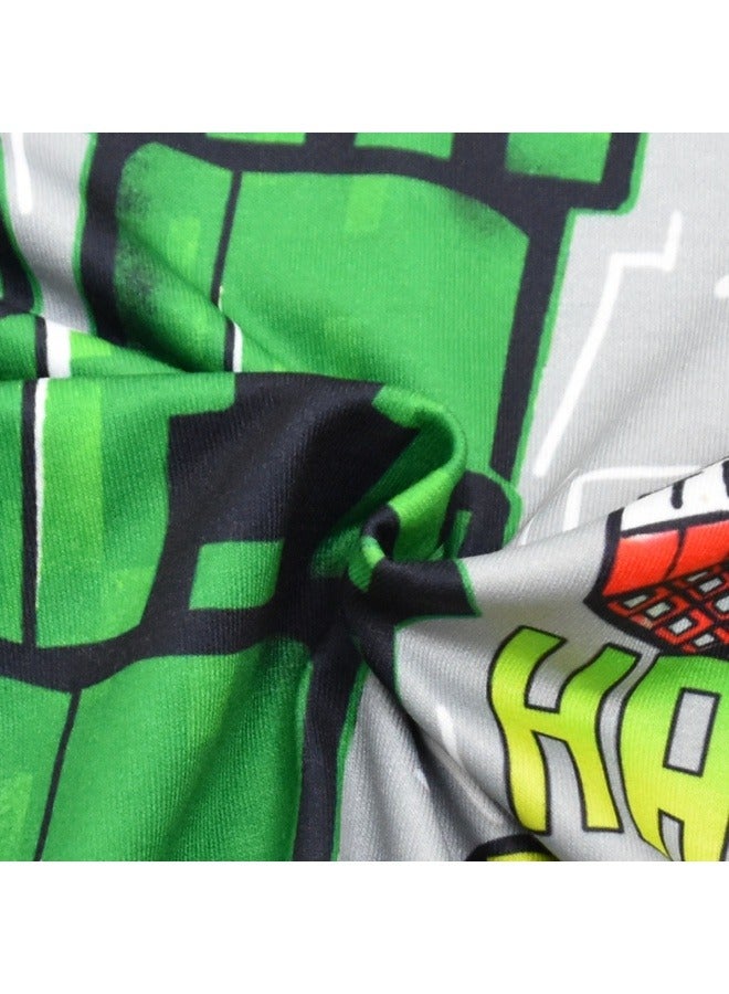 عام ماين كرافت بيجامة حزمة 110-150 الاطفال طويلة الأكمام المتسكعون مجموعة هو هدية لمحبي ماين كرافت - Image 4