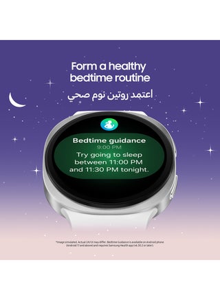 Galaxy Watch 8 44mm (Middle East Version) GPS Smartwatch, Everyday Health Coach, Cushion Design, Dynamic Lug System, 3nm Processor, Sleep Coaching, Running Coach Silver - view 4