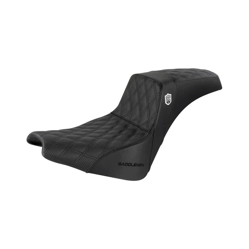 Saddlemen SDC Performance Pro Series Seat Seat for 2021 Harley FXST2 Gripper Black with Black Stitch