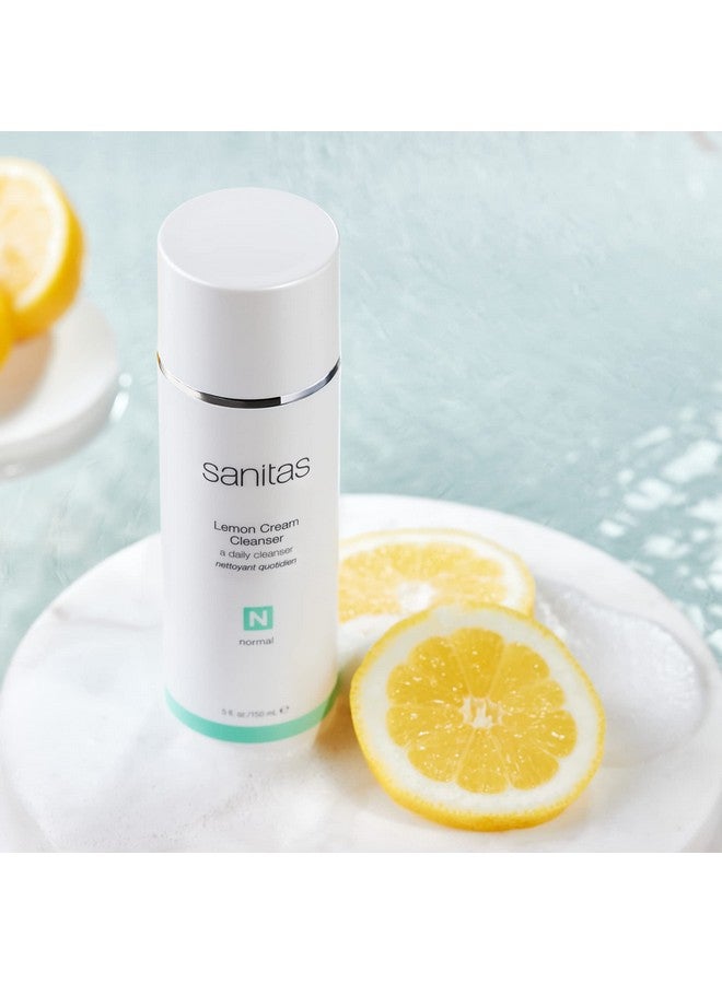 Sanitas Skincare Lemon Cream Cleanser, Enriching Cleanser, Vitamin C, Vitamin E, Jojoba Oil, 5 Ounces - Image 2