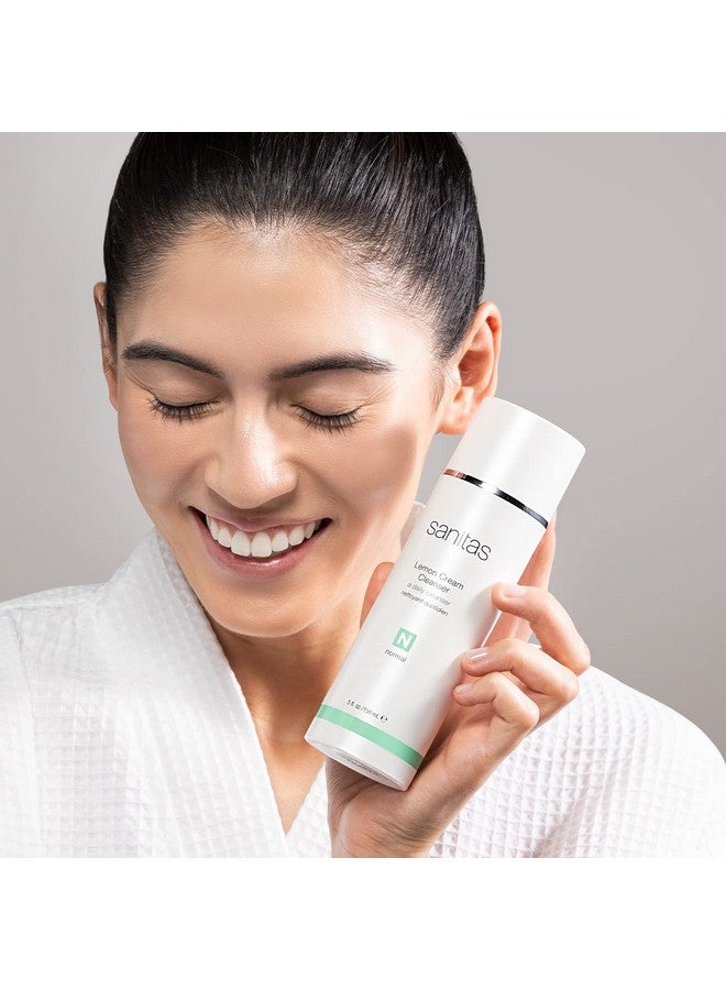 Sanitas Skincare Lemon Cream Cleanser, Enriching Cleanser, Vitamin C, Vitamin E, Jojoba Oil, 5 Ounces - Image 4