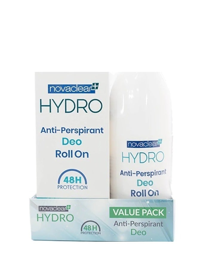 نوفاكلير مزيل العرق نوفاكلير هيدرو مضاد للتعرق 50 مل 1+1 مجاناً