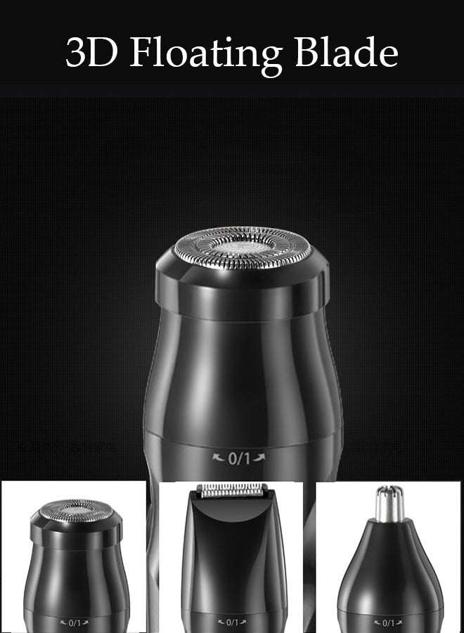 DUNISO 5in1 Shaver Portable Electric Shaver Powerful Storm Shaver for Men with 3 Replacement Headers, Multifunctional Electric Razor, USB Shaver for Travel - Image 2