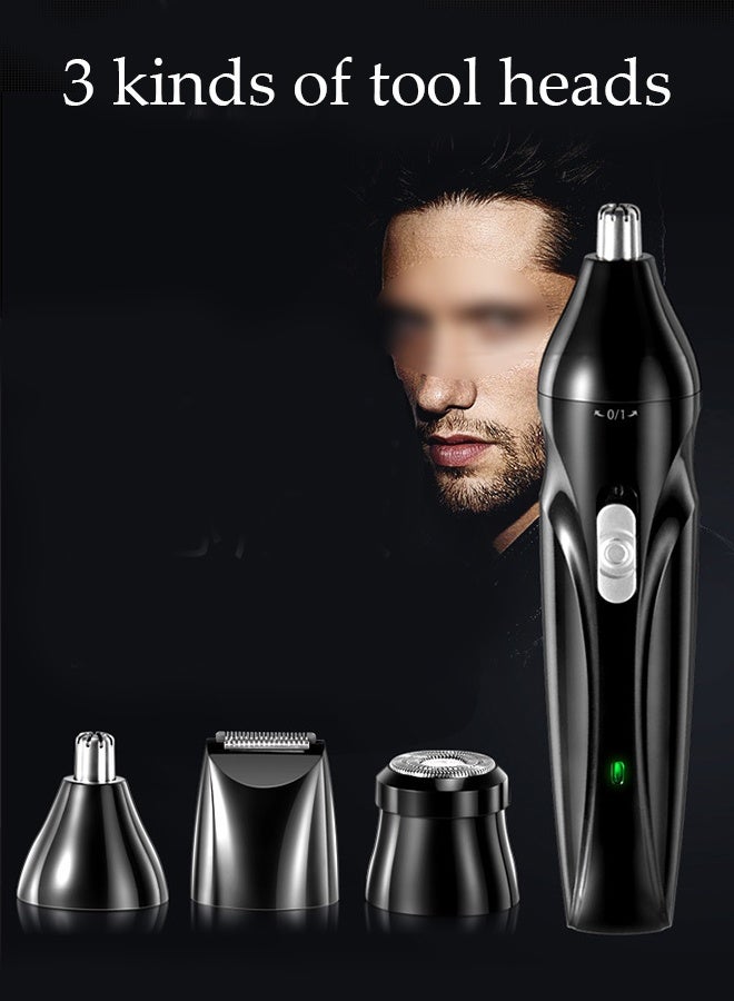 DUNISO 5in1 Shaver Portable Electric Shaver Powerful Storm Shaver for Men with 3 Replacement Headers, Multifunctional Electric Razor, USB Shaver for Travel - Image 4