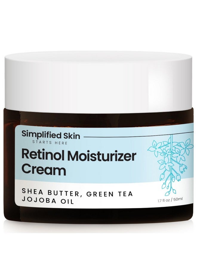 simplified skin Retinol Cream for Face - 2.5% Retinol Moisturizer with Vitamin E & Hyaluronic Acid for Anti-Aging & Wrinkles - Retinol Night Cream for Face - Hydrating Retinol Facial Moisturizer Cream - 1.7 Oz - Image 1