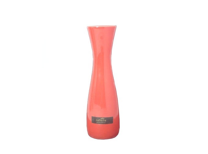 CERAMIC HANDMADE PINK MATTE FLOWER VASE (SET OF 1)