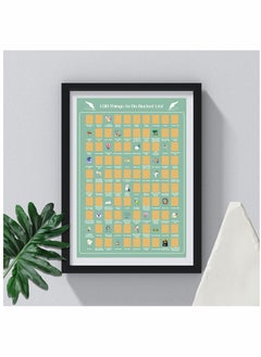 KASTWAVE Scratch Off Poster, KASTWAVE 100 Things To Do Bucket List Scratch Off Poster, 100 Dates Bucket List Scratch Poster for Room Decor, Easy to Scrape Down 24 x 16 inches  - Image 3