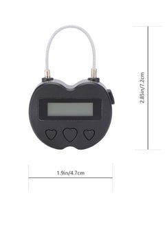 Time Lock, LCD Display Lock Multi Function Electronic Timer, USB Rechargeable Timer Padlock, Behavioral Habit Aid Game Suitable for Kitchens, Gyms, Schools (Black) - pzsku/Z08E67CE2805694939208Z/45/_/1679784606/501248f3-6581-4b8d-932c-7296abd22756