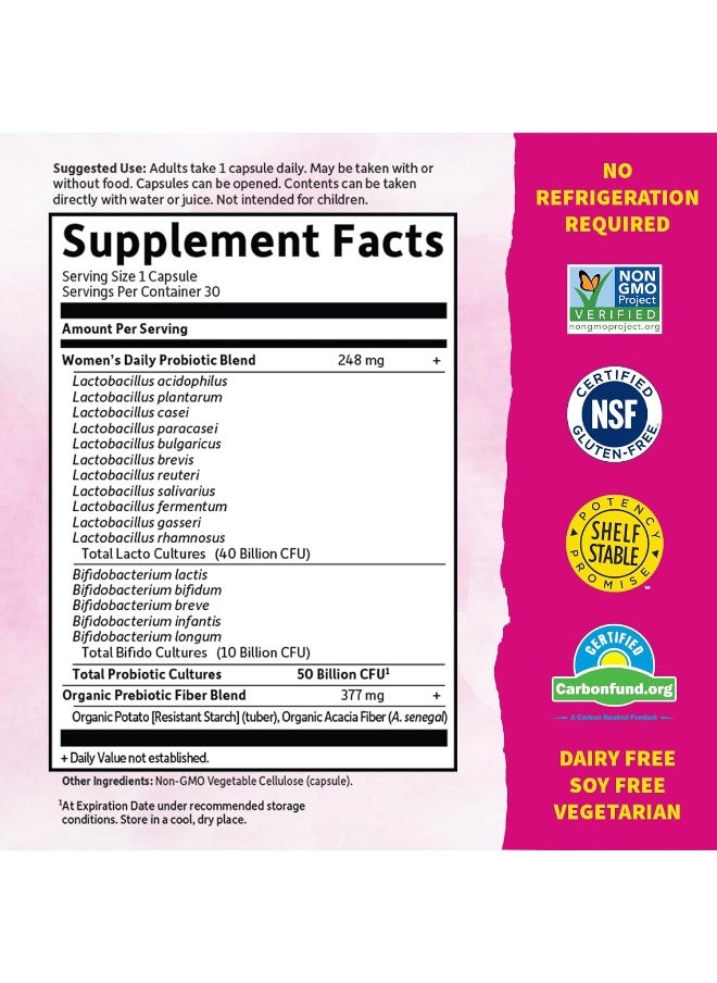 Garden of Life - Dr. Formulated Probiotics For Women And Prebiotics 50 Billion Cfu - Image 1