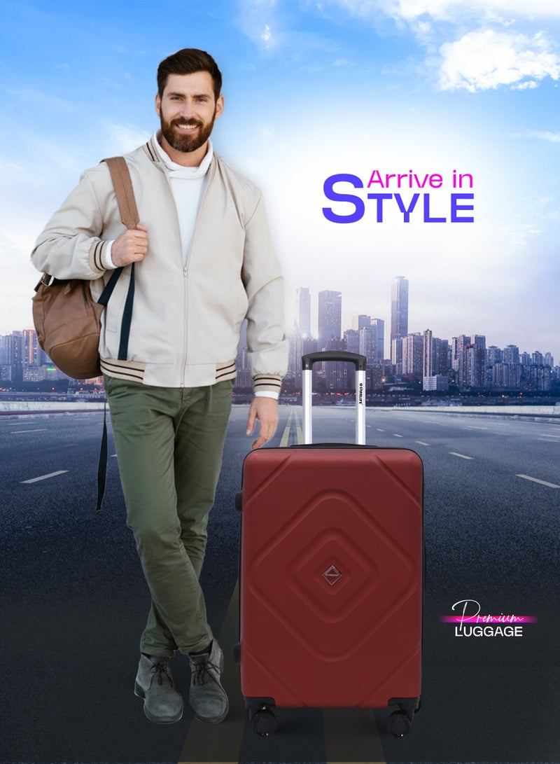 ستار لايف مجموعة حقائب سفر بعجلات من الجانب الصلب ABS مكونة من 3 قطع بعجلات دوارة مع قفل أرقام - Image 5