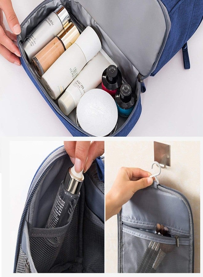 SuneshCreation Sunesh Creation Toiletry Kit Double Layer, Rich Looking Hanging Travel Hanging Toiletry Makeup Cosmetic Bag Waterproof Stylish Multipurpose Organizer for Men and Women Accessories - Image 5
