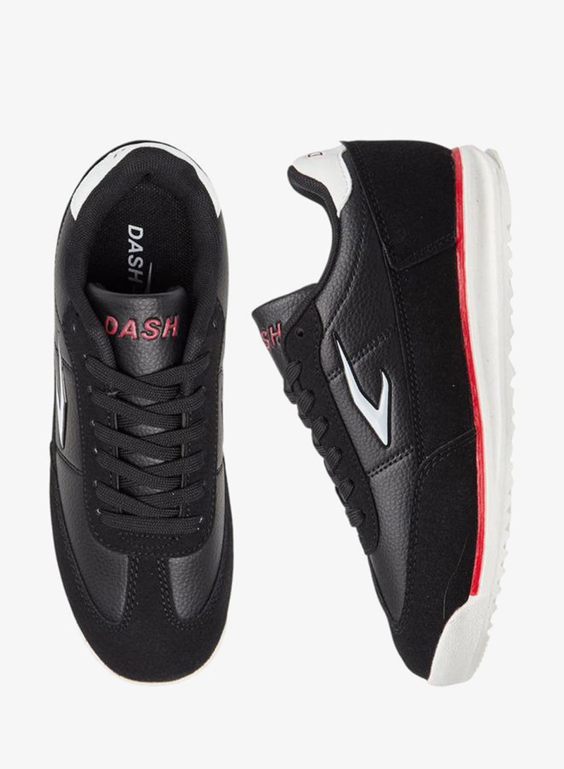 Dash Solid Lace-Up Sports Shoes - Image 3