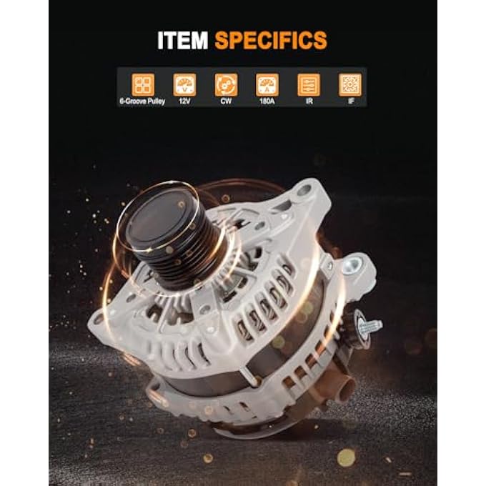 ASAPE 104211-0971 High Output Replacement New Alternator Fit for 2017 2018 2019 2020 2021 2022 for Toyota Highlander 3.5L 2017 2018 2019 2020 for Toyota Sienna 3.5L - Image 2